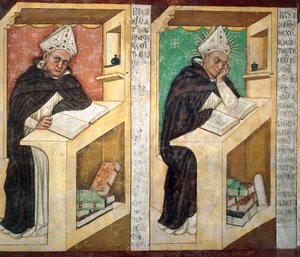 St Albert Great, detalje fra Cycle of Forty Illustrious Members of Dominican Order