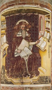 Sankt Jerome, af Tommaso da Modena (1326-1379), San Nicolo-kirken, Treviso