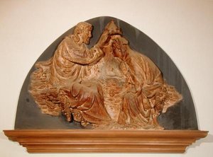 Jomfruens kroning (marmor) af Tomasso (attr. to) Masaccio