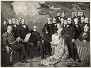 Union, 1852 (gravering på vævet papir) af Tompkins Harrison after Matteson