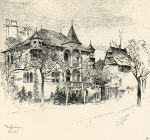 Chateau Tyrolen af Tony Grubhofer, 1900.