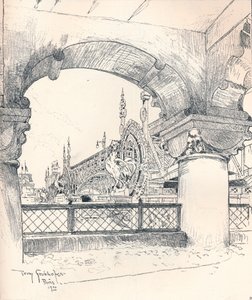 Kolonnade nær Pont des Invalides, ca. 1900