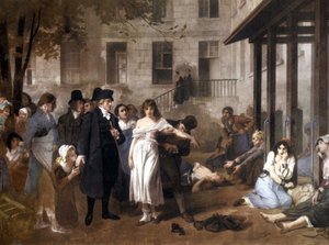 Doktor Philippe PINEL (1745 - 1826) befrier de sindssyge fra deres lænker af Tony Norbert Fleury