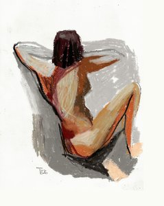 Afslappet figurstudie