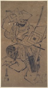Ichikawa Danj?r? II i en aragoto-rolle (groft spil) af Torii Kiyomasu