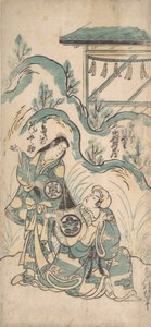 Ichimura Mezzo Draft Yunosuke Arashi, ikke? 1748. , myg. 1748. af Torii Kiyomasu I