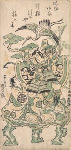 Ichimura Manzo As og Tsu City plan d Segawa Hearing Jiro As og Tsu City her og der, hva? 1745. , myg. 1745. af Torii Kiyomasu I