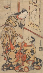 Kabuki ac og rs Gentaro Nakamura idé d Ikushima Shingoro, hva? 1710. , myg. 1710. af Torii Kiyomasu I