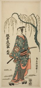 Skuespilleren Bando Hikosaburo II af Torii Kiyomitsu I
