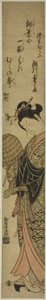 Skuespilleren Segawa Kikunojo II som nonnen Seigen af Torii Kiyomitsu I