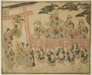 Soga-festivalen af Torii Kiyomitsu I