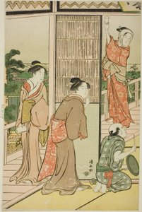 En fest i Shinagawa Pleasure Quarters af Torii Kiyonaga