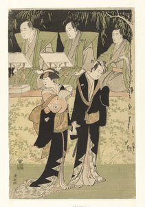 A c tae rs Sawamura Soju ro God have Fejring Banpaku I V Autism Garden Koharu af Torii Kiyonaga