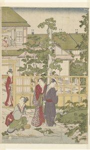 spiller blind mand af Torii Kiyonaga