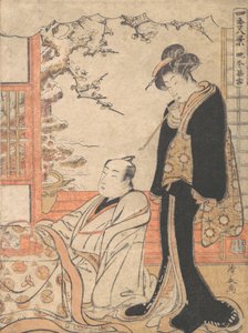 Aftensne ved Banto, ca. 1779. af Torii Kiyonaga