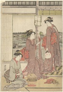 månefest af Torii Kiyonaga