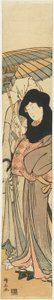 Ochiyo plan d anti-amerikansk af Torii Kiyonaga