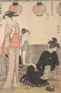 Scene i Nakasu, et distrikt i Edo, 1783. af Torii Kiyonaga