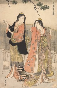 B Rine Maeda af Suma Shiogumi, Suma, 1783. af Torii Kiyonaga