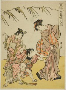 Den femte måned (Satsuki), fra serien "Fashionable Twelve Seasons (Furyu juni kiko)" af Torii Kiyonaga