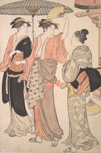 Den femte måned, fra serien Tolv måneder i det sydlige fornøjelsesdistrikt Minami j..., 1784. af Torii Kiyonaga