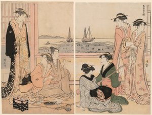 Den fjerde måned, fra serien "Tolv måneder i syd (Minami juni ko)" af Torii Kiyonaga