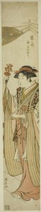 Sh Rene Maita smid Tomigaoka Sh Rene (Tomigaoka-helligdommen smid væk) af Torii Kiyonaga