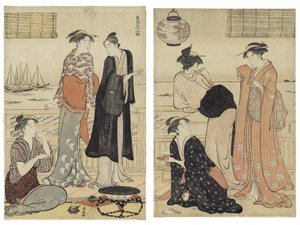 Den sjette måned, fra serien Tolv måneder i syd af Torii Kiyonaga