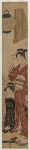 To geishaer på en balkon, 1782. af Torii Kiyonaga