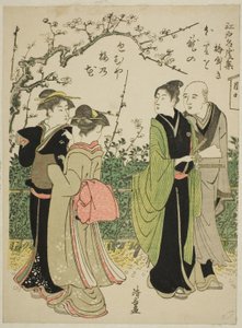 Umeyashiki, fra serien "Samling af berømte steder i Edo (Edo meisho shu)" af Torii Kiyonaga