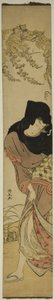 Kvinde under Windblown Wisteria af Torii Kiyonaga
