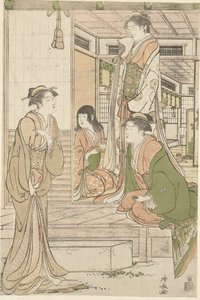 Yoshitsune serenade Joruri ham. af Torii Kiyonaga