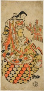 Teac and rs Danjuro Ichikawa God idé d Monnosuke Ichikawa af Torii Kiyonobu I