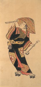 Ichimura Takenojo VIII, ca. 1720. af Torii Kiyotomo.