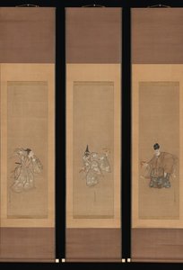 Den lovende Noh Dance Okina, ca. 1790-95. af Toriyama Sekien