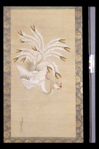 Phoenix, From Chinese Beauty, Phoenix And Peacock (blæk og farve på silke)