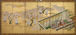 <em>Fortællingen om Genji</em>, kapitel 34; Kashiwagi får øje på den tredje prinsesse