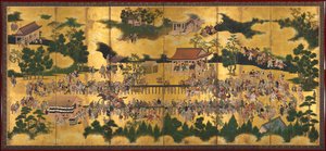 Hestevæddeløb ved Kamo-helligdommen, 1615-50.