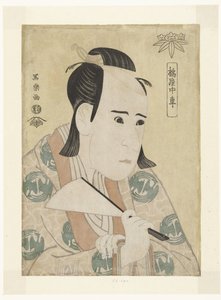 Portræt af Ichikawa Yaozo III Tachibanaya Chusha (titel på objekt) af Toshusai Sharaku
