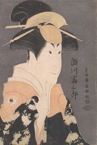 Segawa, Tomi Saburo, misteltenmedlem, Hana Ayame, Bunroku, Soga, 1794. , 1794. af Toshusai Sharaku