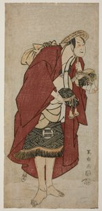 Skuespilleren Sakata Hangoro III som gommen Abumizuri no Iwazo i Koriyama, faktisk Kurisaka Taro Tomonori af Toshusai Sharaku