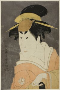 Skuespilleren Osagawa Tsuneyo II som Osan, Ippeis storesøster af Toshusai Sharaku