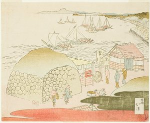 En udsigt over Takanawa af Totoya Hokkei