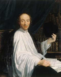 Portræt af digteren Jean-Baptiste de Santeuil 1630-1697, 1665-1670. af Toussain Dumée