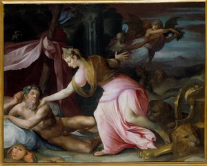 Cybelle Awakening Morphee-maleri af All Saints Dubreuil (1561-1602)