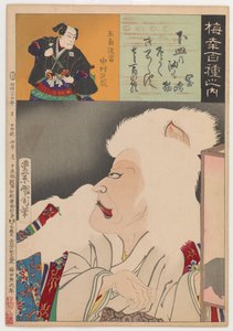 Katten fra Okazaki (Okazaki Neko) af Toyohara Kunichika
