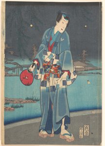Moderne Genji - Iagttagelse af ildfluer (Imayō Genji Shiken Hotaru Asobi) af Toyohara Kunichika