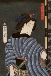 Skuespilleren Ichimura Kakitsu IV som Dakki no Ohyaku af Toyohara Kunichika