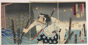Skuespilleren Onoe Kikugoro V som Torii Tsuneemon, fra serien "Gofudoki kabuki no hon