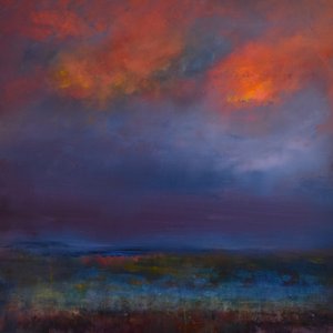 Resplendence, 2019 (olie på lærred) af Tracy Lambros